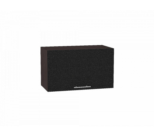 Шкаф верхний горизонтальный Валерия-М, цвет: Черный металлик