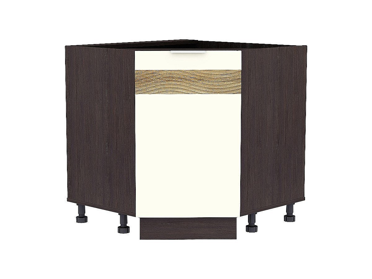 Шкаф нижний угловой (трапеция) Терра DR, цвет: Ваниль софт Шкаф нижний угловой (трапеция) Терра DR, цвет: Ваниль софт