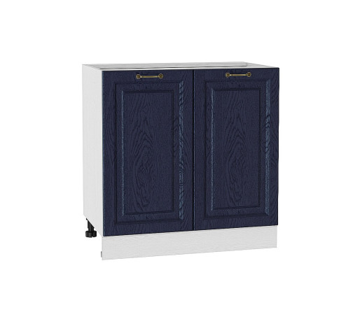 Шкаф нижний с 2-мя дверцами Ницца, цвет: Дуб синий