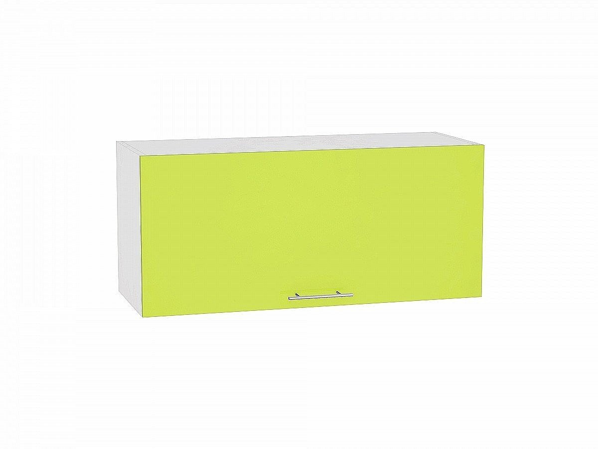 Шкаф верхний горизонтальный Валерия-М, цвет: Лайм глянец Шкаф верхний горизонтальный Валерия-М, цвет: Лайм глянец
