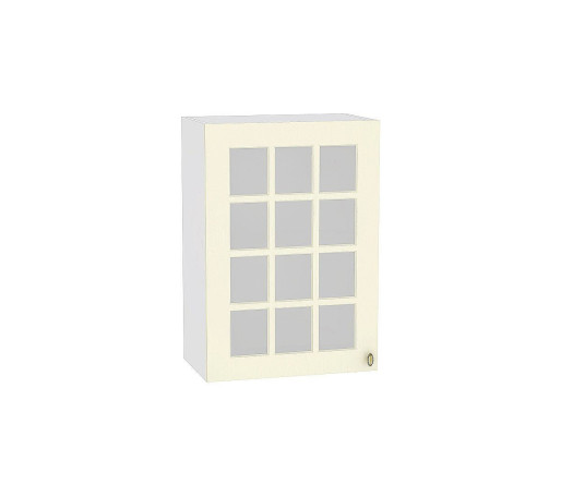 Шкаф верхний с 1-ой остекленной дверцей Прованс, цвет: Ваниль