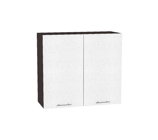 Шкаф верхний с 2-мя дверцами Валерия-М, цвет: Белый металлик