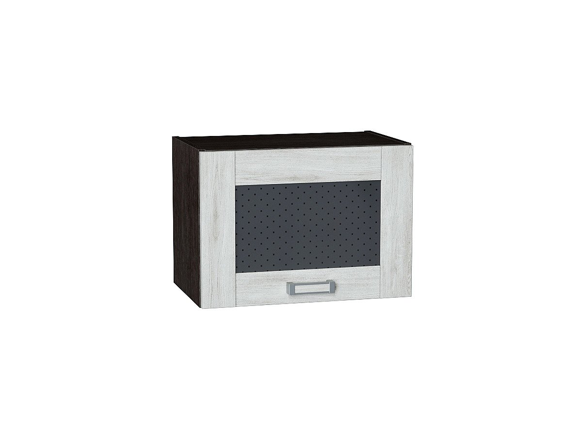 Шкаф верхний горизонтальный остекленный Лофт, цвет: Nordic Oak Шкаф верхний горизонтальный остекленный Лофт, цвет: Nordic Oak