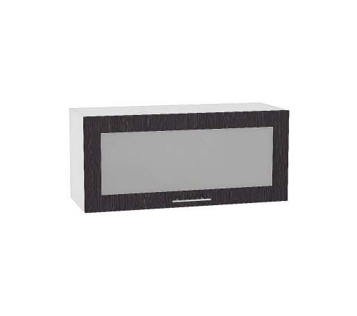 Шкаф верхний горизонтальный остекленный глубокий Валерия-М, цвет: Венге