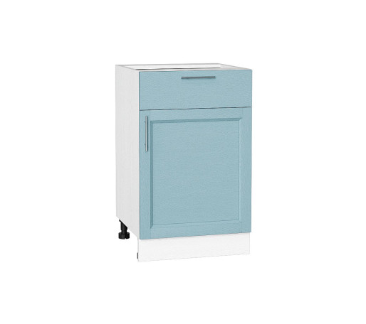 Шкаф нижний с 1-ой дверцей и ящиком Сканди, цвет: Sky Wood