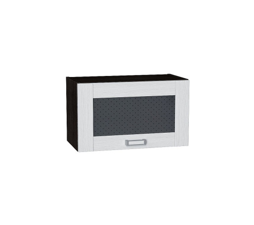 Шкаф верхний горизонтальный остекленный Лофт, цвет: Snow Veralinga