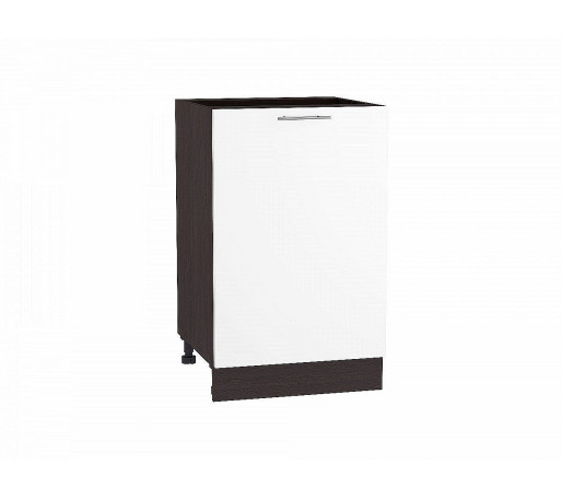 Шкаф нижний с 1-ой дверцей Валерия-М, цвет: Белый глянец