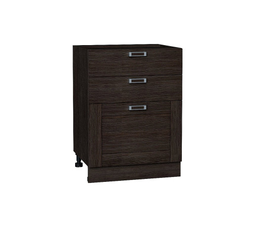 Шкаф нижний с 3-мя ящиками Лофт, цвет: Wenge Veralinga