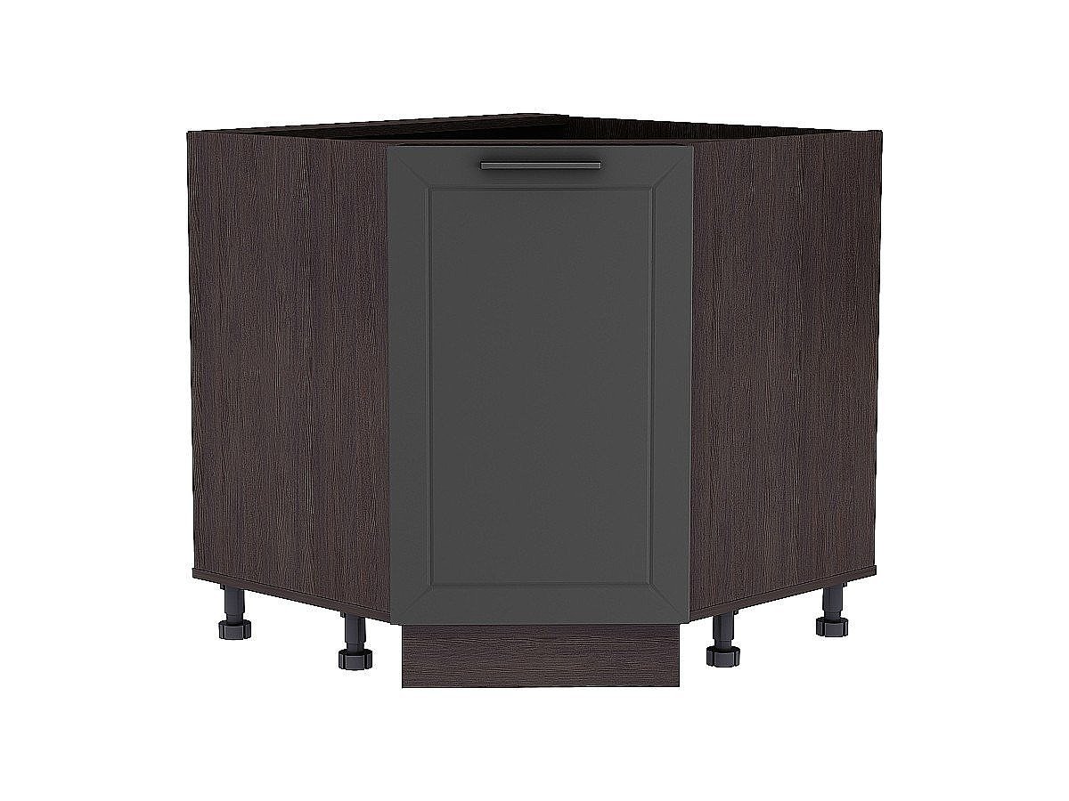 Шкаф нижний угловой (трапеция) Глетчер, цвет: Маренго Силк Шкаф нижний угловой (трапеция) Глетчер, цвет: Маренго Силк