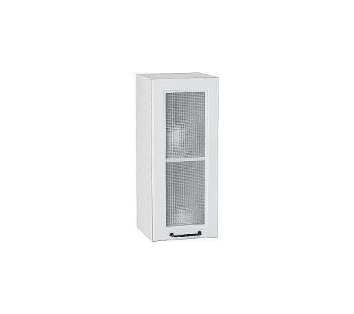 Шкаф верхний с 1-ой остекленной дверцей Ницца, цвет: Blanco