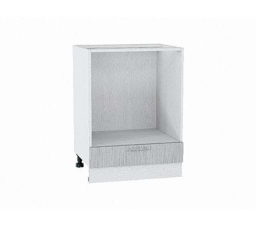 Шкаф нижний под духовку Валерия-М, цвет: Серый металлик дождь светлый