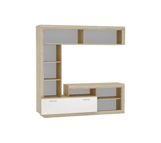 Тумба центральная Берген ТБ-210, цвет: Белый глянец