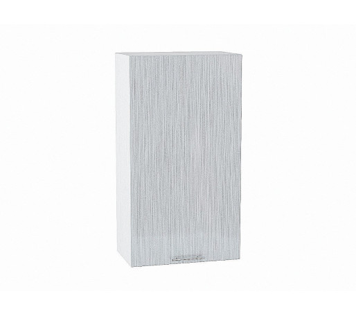 Шкаф верхний с 1-ой дверцей Валерия-М, цвет: Серый металлик дождь светлый