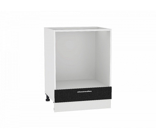 Шкаф нижний под духовку Валерия-М, цвет: Черный металлик