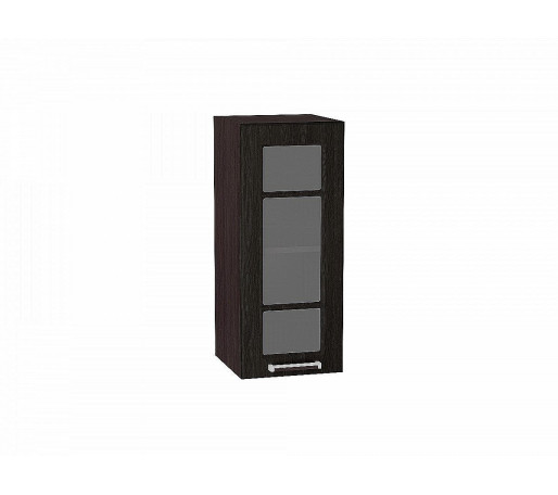 Шкаф верхний с 1-ой остекленной дверцей Прага, цвет: Венге Премиум