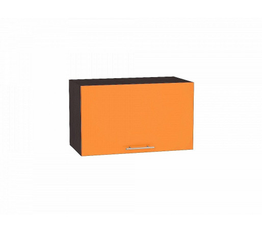 Шкаф верхний горизонтальный Валерия-М, цвет: Оранжевый глянец