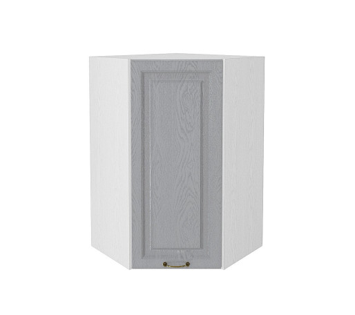 Шкаф верхний угловой Ницца, цвет: Дуб серый