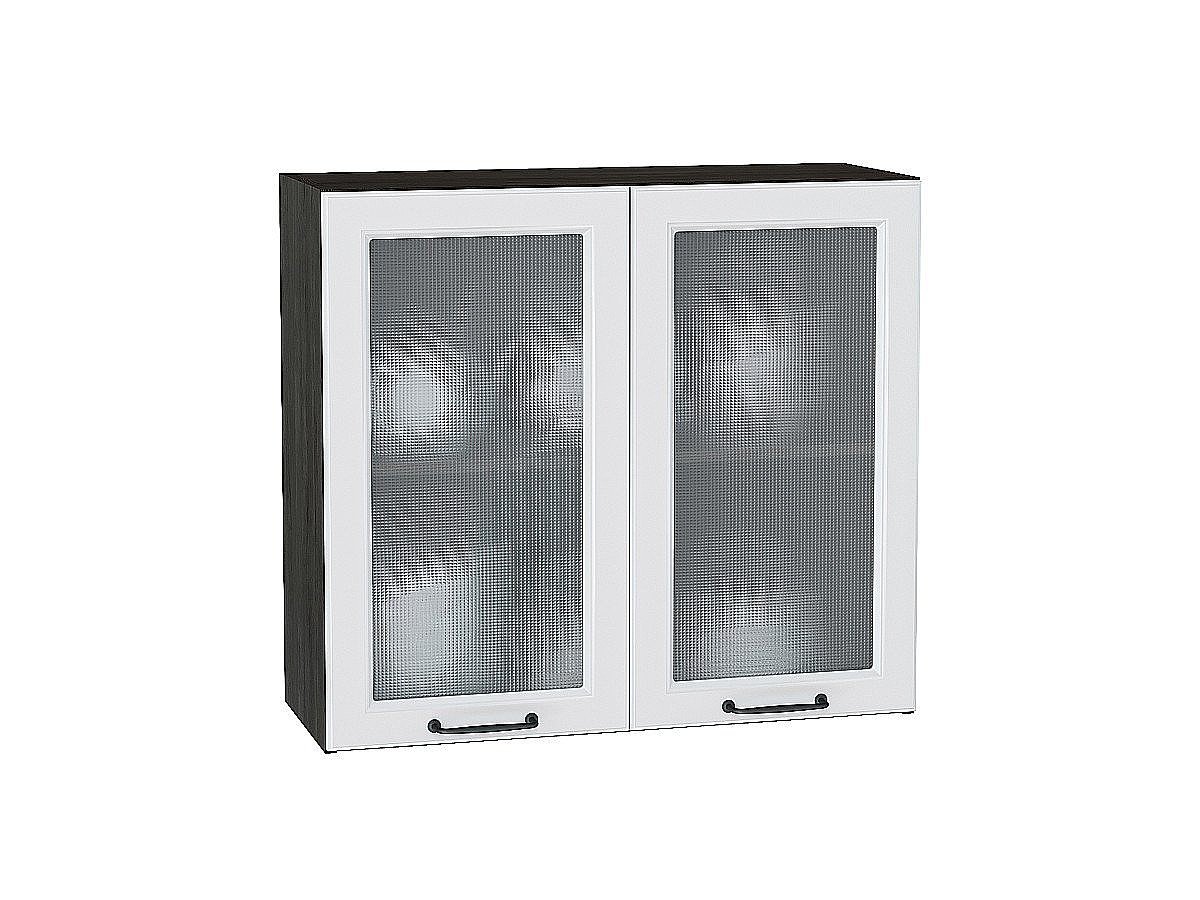 Шкаф верхний с 2-мя остекленными дверцами Ницца, цвет: Blanco Шкаф верхний с 2-мя остекленными дверцами Ницца, цвет: Blanco