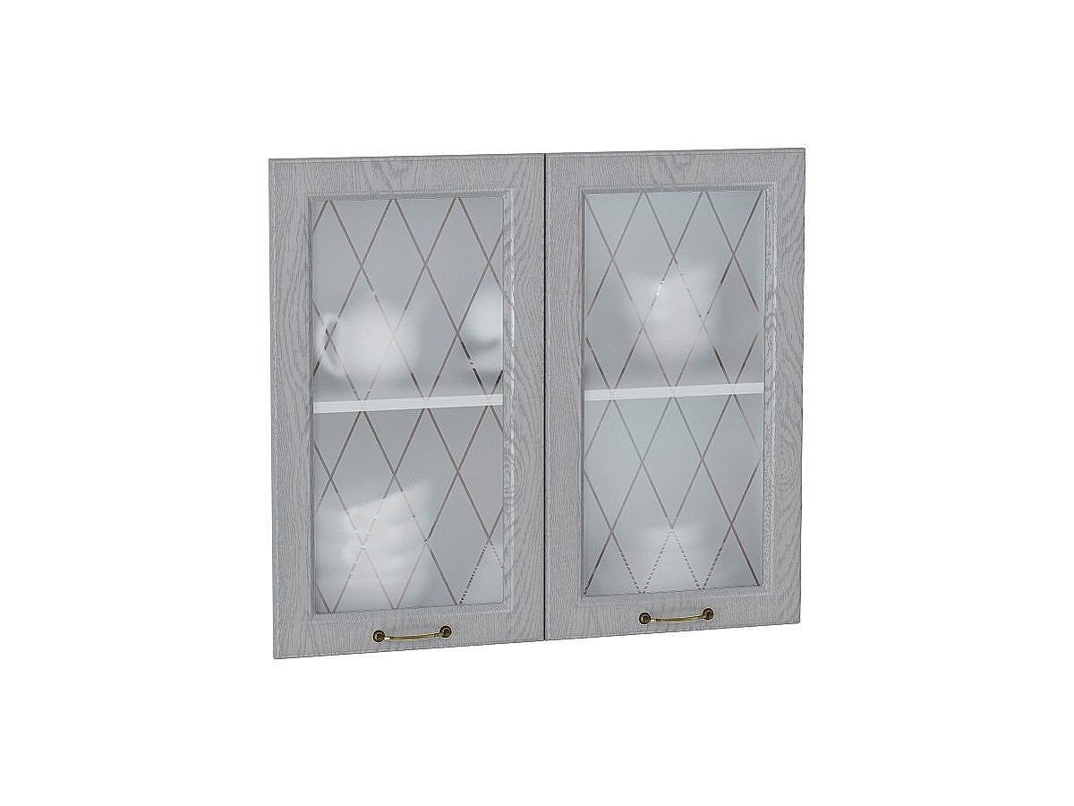 Комплект фасадов Ницца со стеклом для каркаса Ф-55 В800, цвет: Дуб серый Комплект фасадов Ницца со стеклом для каркаса Ф-55 В800, цвет: Дуб серый