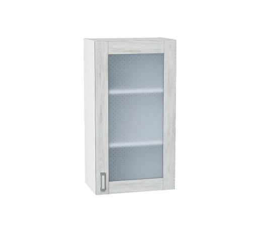 Шкаф верхний с 1-ой остекленной дверцей Лофт, цвет: Nordic Oak