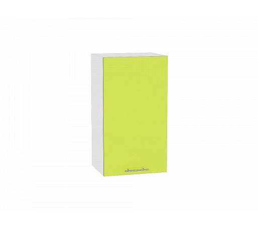 Шкаф верхний с 1-ой дверцей Валерия-М, цвет: Лайм глянец