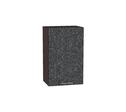 Шкаф верхний с 1-ой дверцей Валерия-М, цвет: Черный металлик дождь