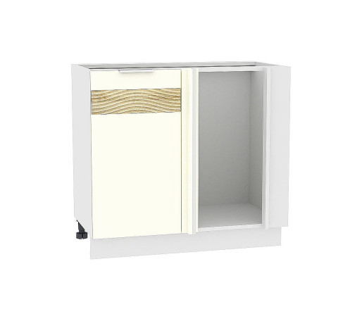 Шкаф нижний угловой Терра DL, цвет: Ваниль софт