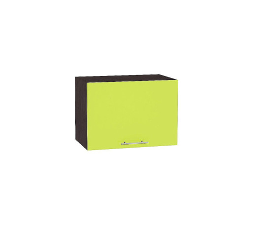 Шкаф верхний горизонтальный глубокий Валерия-М, цвет: Лайм глянец