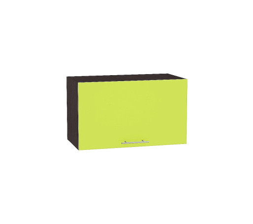 Шкаф верхний горизонтальный глубокий Валерия-М, цвет: Лайм глянец