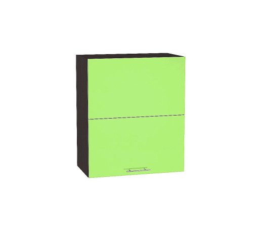 Шкаф верхний горизонтальный с подъемным механизмом Валерия-М, цвет: Салатовый глянец