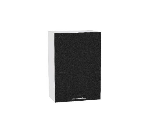 Шкаф верхний с 1-ой дверцей Валерия-М, цвет: Черный металлик