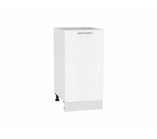 Шкаф нижний с 1-ой дверцей Валерия-М, цвет: Белый металлик