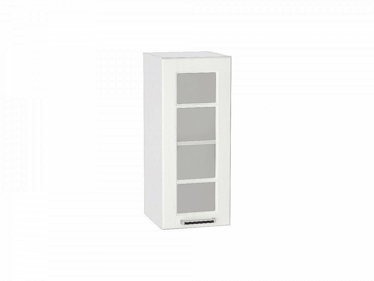 Шкаф верхний с 1-ой остекленной дверцей Прага, цвет: Белое дерево Шкаф верхний с 1-ой остекленной дверцей Прага, цвет: Белое дерево