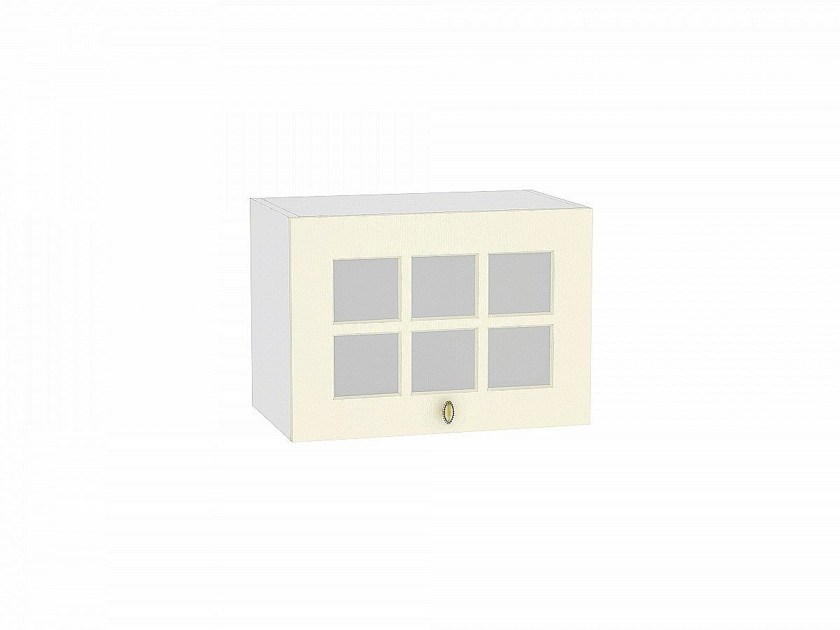 Шкаф верхний горизонтальный остекленный Прованс, цвет: Ваниль Шкаф верхний горизонтальный остекленный Прованс, цвет: Ваниль