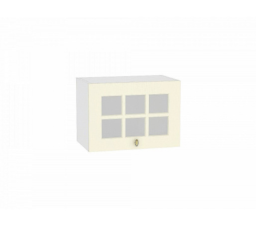 Шкаф верхний горизонтальный остекленный Прованс, цвет: Ваниль