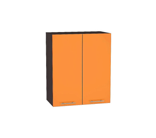 Шкаф верхний с 2-мя дверцами Валерия-М, цвет: Оранжевый глянец