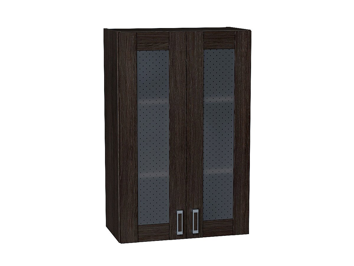 Шкаф верхний с 2-мя остекленными дверцами Лофт, цвет: Wenge Veralinga Шкаф верхний с 2-мя остекленными дверцами Лофт, цвет: Wenge Veralinga