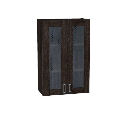 Шкаф верхний с 2-мя остекленными дверцами Лофт, цвет: Wenge Veralinga