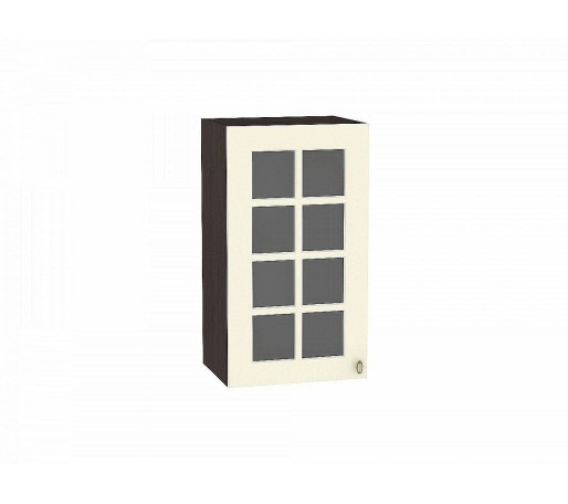 Шкаф верхний с 1-ой остекленной дверцей Прованс, цвет: Ваниль