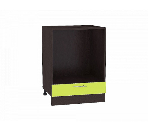 Шкаф нижний под духовку Валерия-М, цвет: Лайм глянец