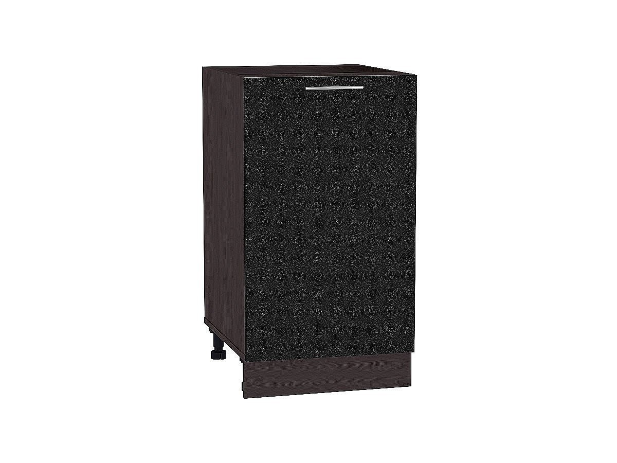 Шкаф нижний с 1-ой дверцей Валерия-М, цвет: Черный металлик Шкаф нижний с 1-ой дверцей Валерия-М, цвет: Черный металлик
