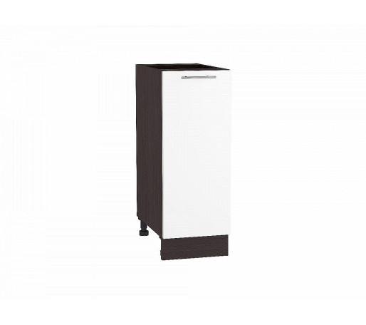 Шкаф нижний с 1-ой дверцей Валерия-М, цвет: Белый глянец