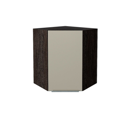 Шкаф верхний угловой Фьюжн, цвет: Silky Grey