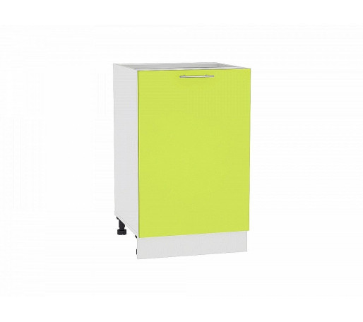 Шкаф нижний с 1-ой дверцей Валерия-М, цвет: Лайм глянец