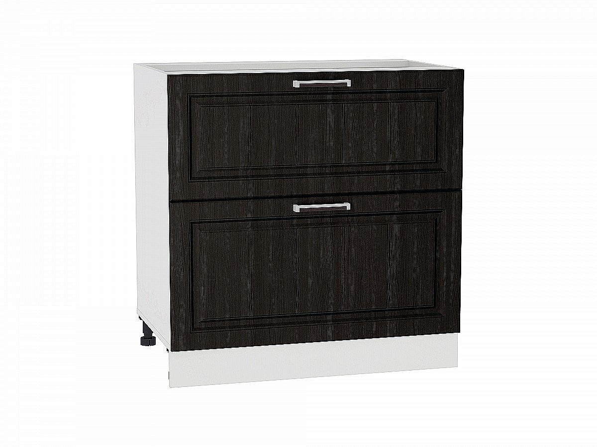 Шкаф нижний с 2-мя ящиками Прага, цвет: Венге Премиум Шкаф нижний с 2-мя ящиками Прага, цвет: Венге Премиум