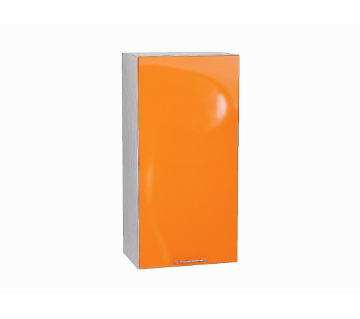 Шкаф верхний с 1-ой дверцей Валерия-М, цвет: Оранжевый глянец