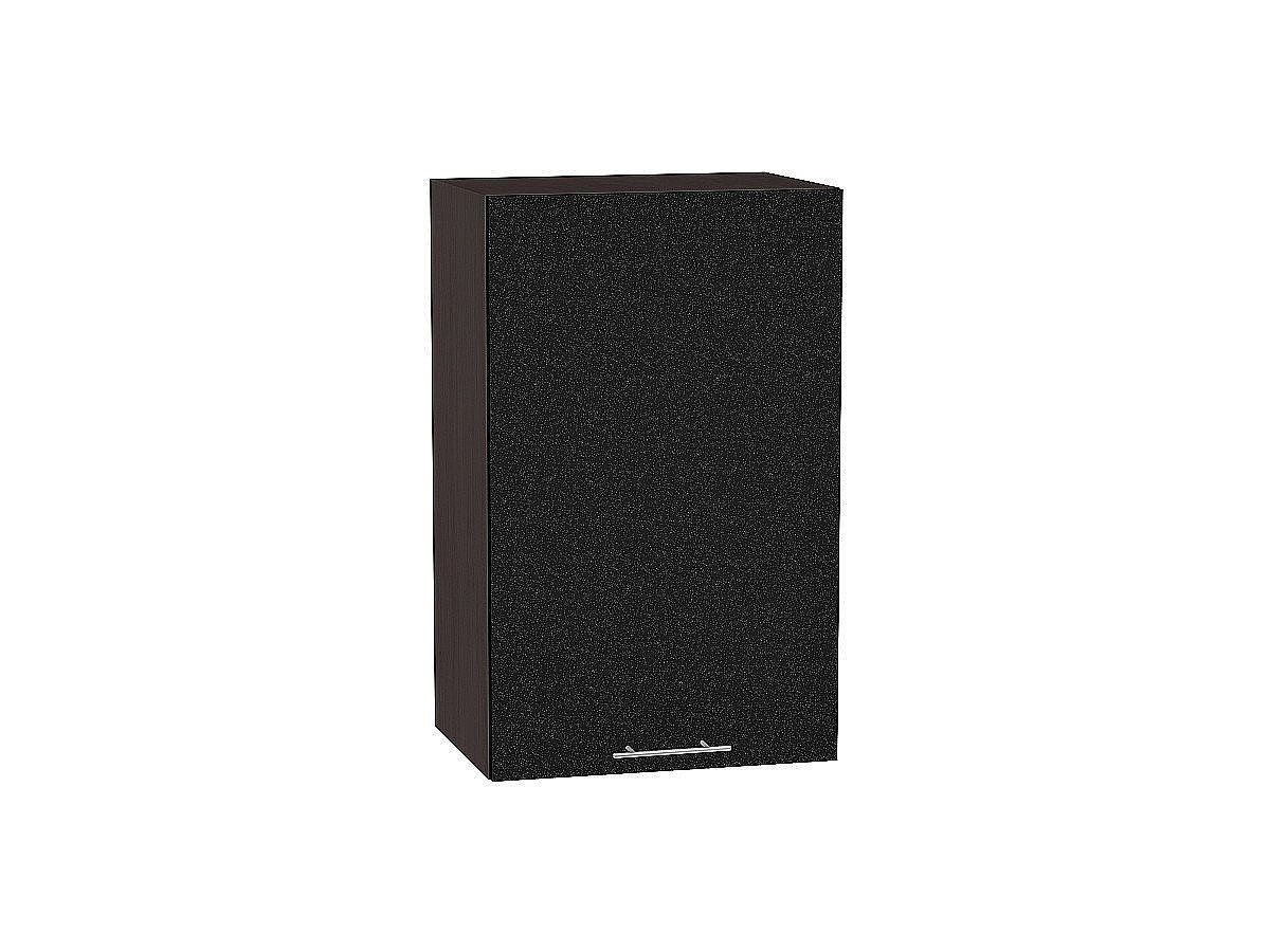 Шкаф верхний с 1-ой дверцей Валерия-М, цвет: Черный металлик Шкаф верхний с 1-ой дверцей Валерия-М, цвет: Черный металлик