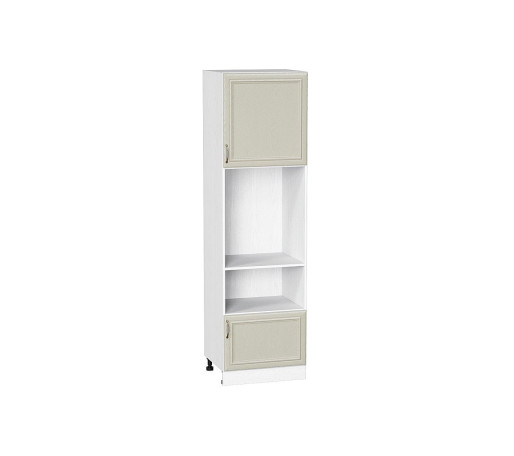 Шкаф пенал с 1-ой дверцей и ящиком под технику Шале, цвет: Ivory