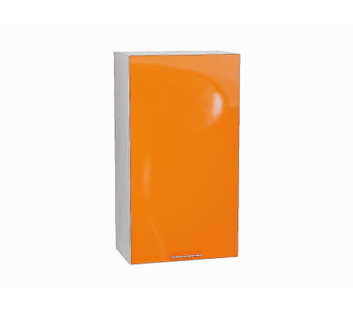 Шкаф верхний с 1-ой дверцей Валерия-М, цвет: Оранжевый глянец