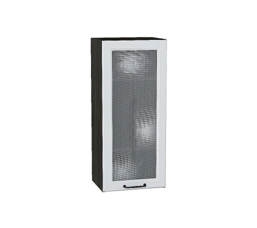 Шкаф верхний с 1-ой остекленной дверцей Ницца, цвет: Blanco